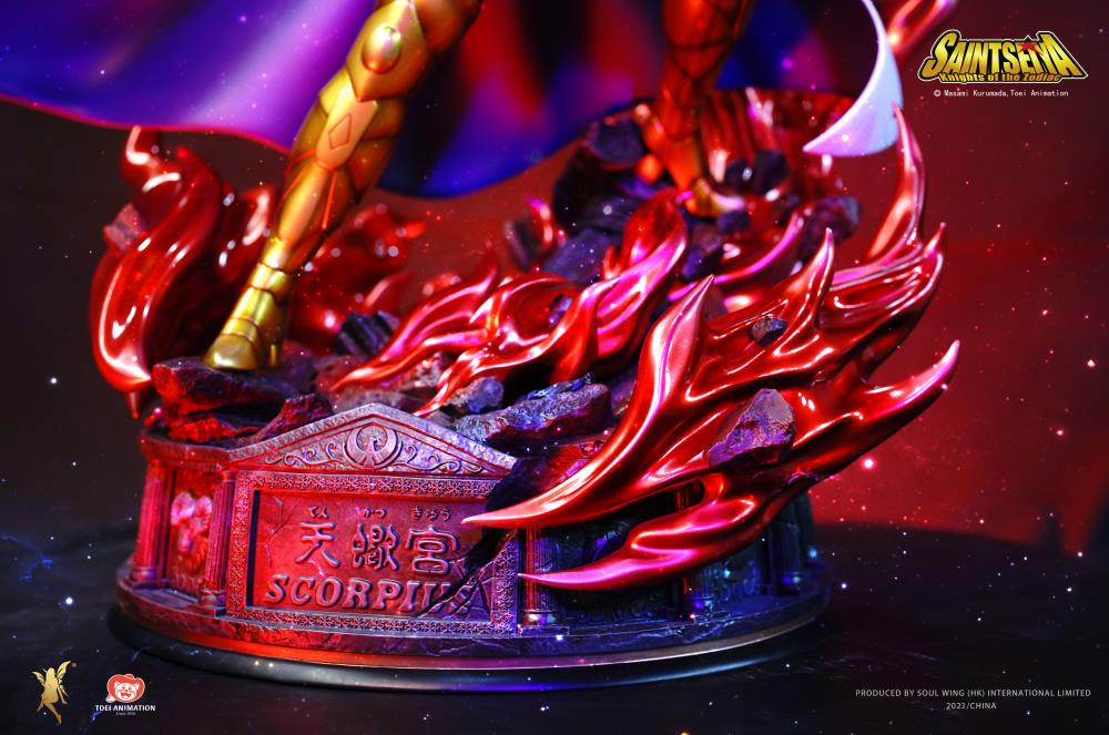 Saint Seiya Twelve Gold Saints Resonance Series Scorpio Milo 1/4 Scale Limited Edition Statue Gallery Image 9