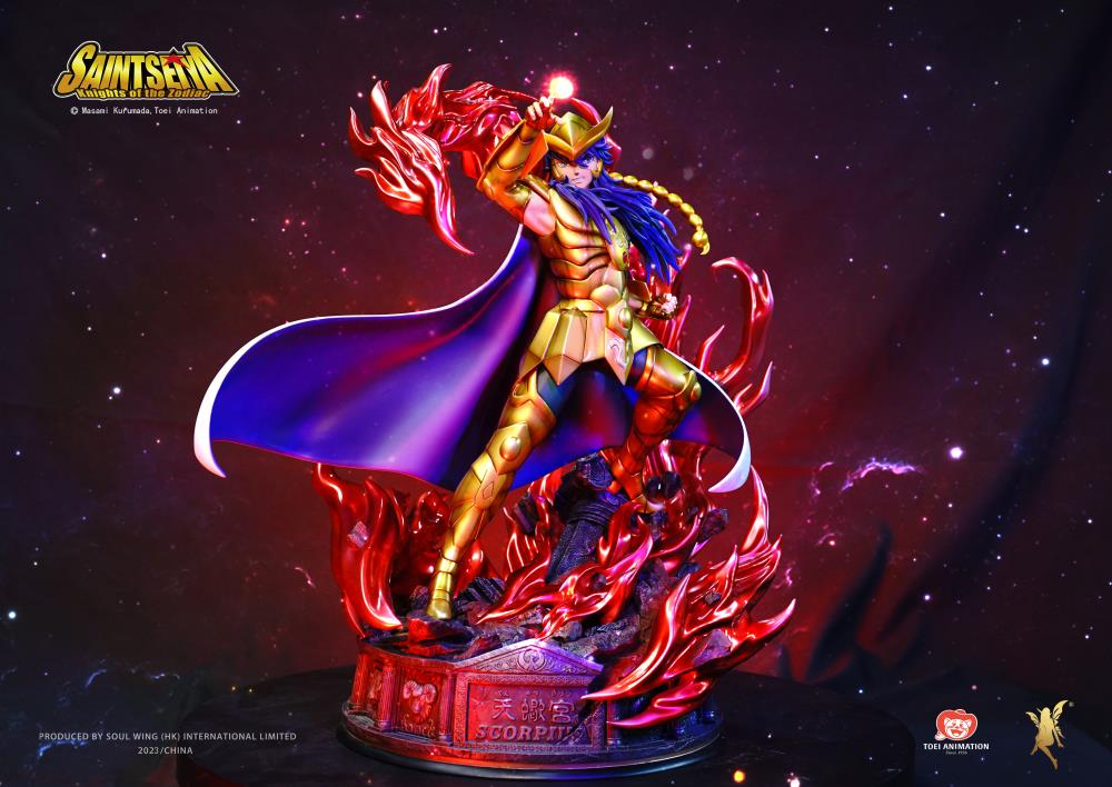 Saint Seiya Twelve Gold Saints Resonance Series Scorpio Milo 1/4 Scale Limited Edition Statue Gallery Image 3