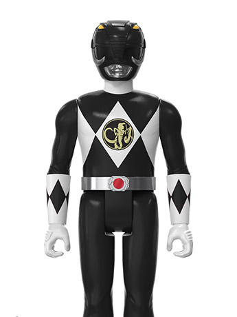 Mighty Morphin' Power Rangers ReAction Black Ranger SDCC 2023 Exclusive Figure Gallery Image 2