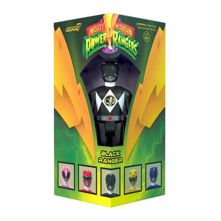 Mighty Morphin' Power Rangers ReAction Black Ranger SDCC 2023 Exclusive Figure Gallery Image 4