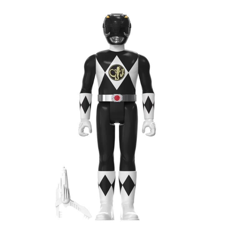 Mighty Morphin' Power Rangers ReAction Black Ranger SDCC 2023 Exclusive Figure Gallery Image 3