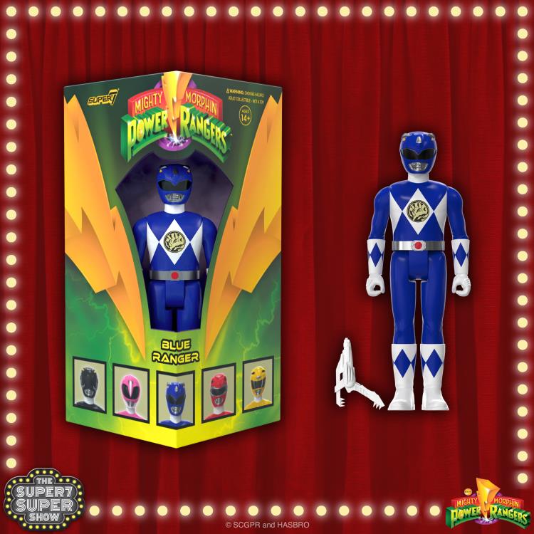 Mighty Morphin' Power Rangers ReAction Blue Ranger SDCC 2023 Exclusive Figure Gallery Image 6