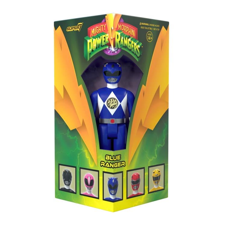 Mighty Morphin' Power Rangers ReAction Blue Ranger SDCC 2023 Exclusive Figure Gallery Image 4