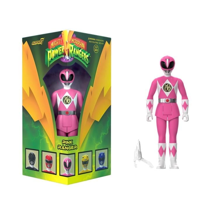 Mighty Morphin' Power Rangers ReAction Pink Ranger SDCC 2023 Exclusive Figure Gallery Image 5