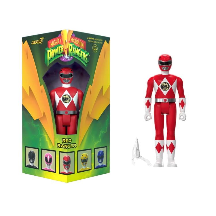Mighty Morphin' Power Rangers ReAction Red Ranger SDCC 2023 Exclusive Figure Gallery Image 5