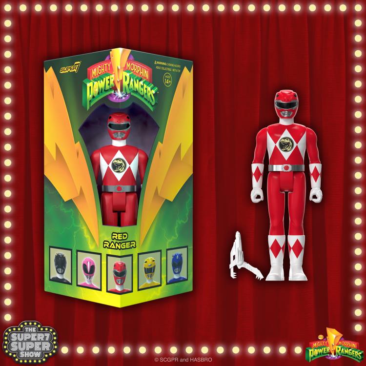 Mighty Morphin' Power Rangers ReAction Red Ranger SDCC 2023 Exclusive Figure Gallery Image 6