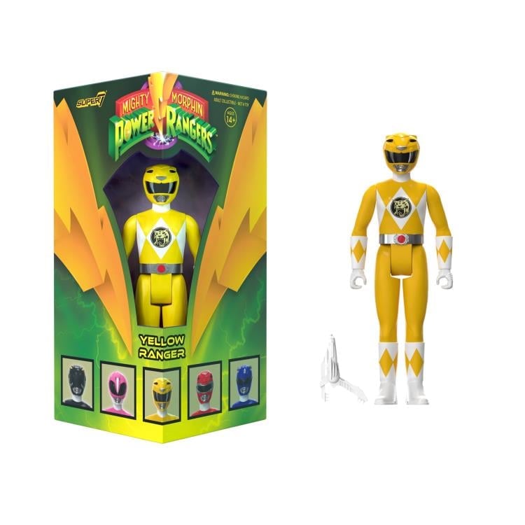 Mighty Morphin' Power Rangers ReAction Yellow Ranger SDCC 2023 Exclusive Figure Gallery Image 5