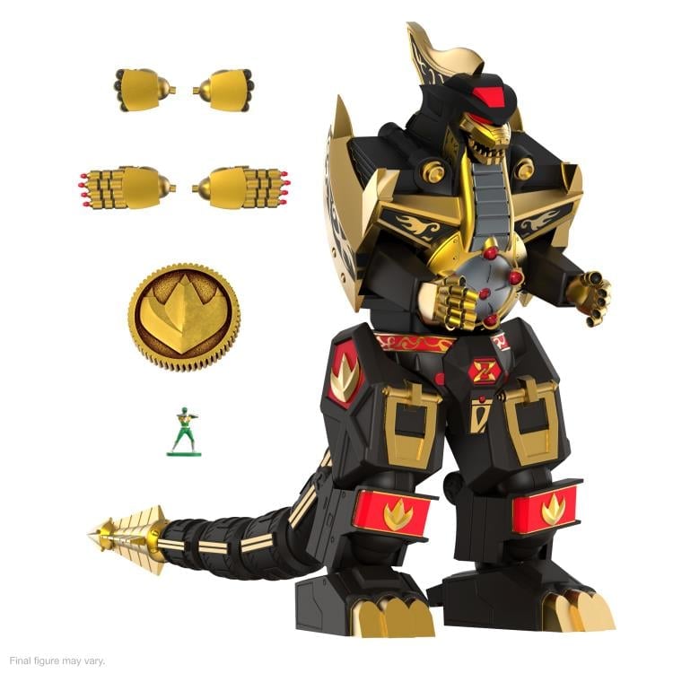 Mighty Morphin Power Rangers ULTIMATES! Dragonzord (Black & Gold Version) SDCC 2023 Exclusive Action Figure Gallery Image 8