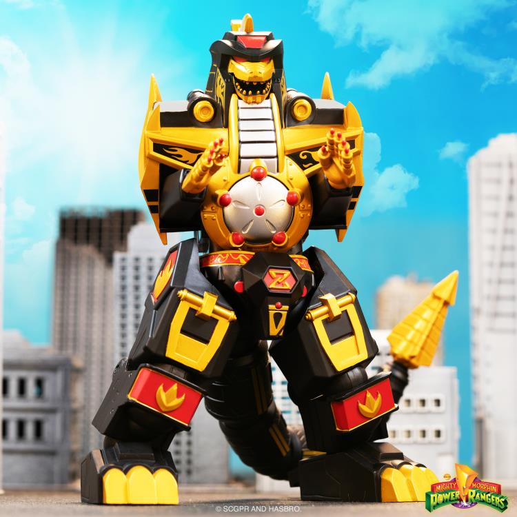 Mighty Morphin Power Rangers ULTIMATES! Dragonzord (Black & Gold Version) SDCC 2023 Exclusive Action Figure Gallery Image 3