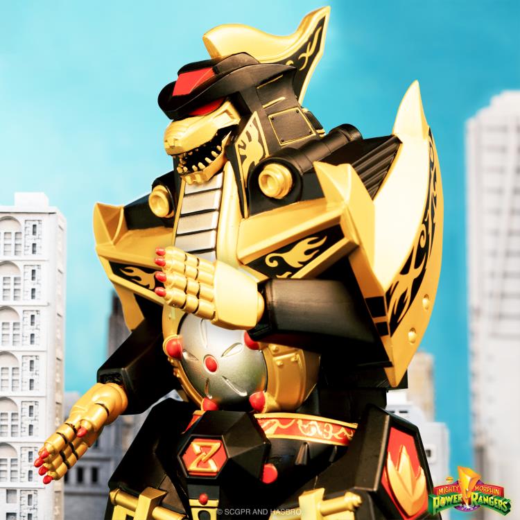 Mighty Morphin Power Rangers ULTIMATES! Dragonzord (Black & Gold Version) SDCC 2023 Exclusive Action Figure Gallery Image 5