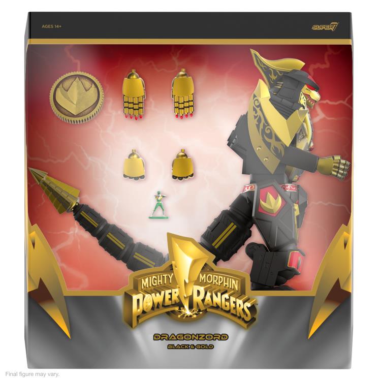 Mighty Morphin Power Rangers ULTIMATES! Dragonzord (Black & Gold Version) SDCC 2023 Exclusive Action Figure Gallery Image 9