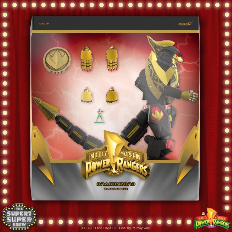 Mighty Morphin Power Rangers ULTIMATES! Dragonzord (Black & Gold Version) SDCC 2023 Exclusive Action Figure Gallery Image 7