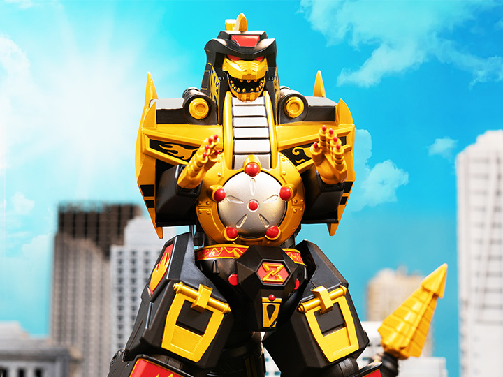 Mighty Morphin Power Rangers ULTIMATES! Dragonzord (Black & Gold Version) SDCC 2023 Exclusive Action Figure Gallery Image 1
