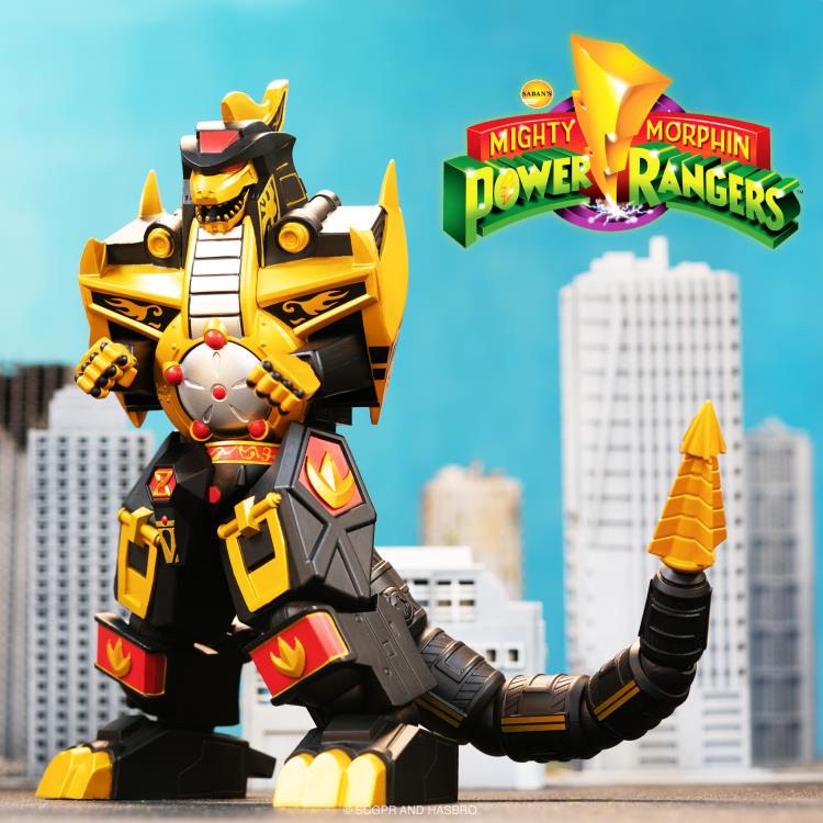 Mighty Morphin Power Rangers ULTIMATES! Dragonzord (Black & Gold Version) SDCC 2023 Exclusive Action Figure Gallery Image 4
