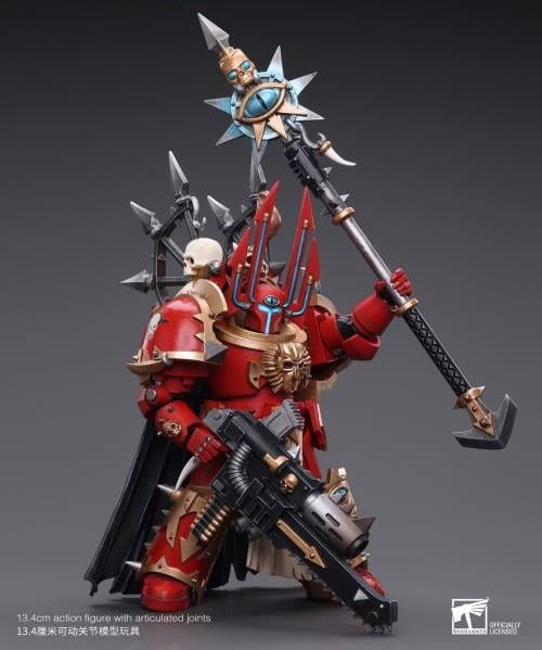 Warhammer 40k Chaos Space Marines Crimson Slaughter Sorcerer Lord in Terminator Armour 1/18 Scale Action Figure Gallery Image 5