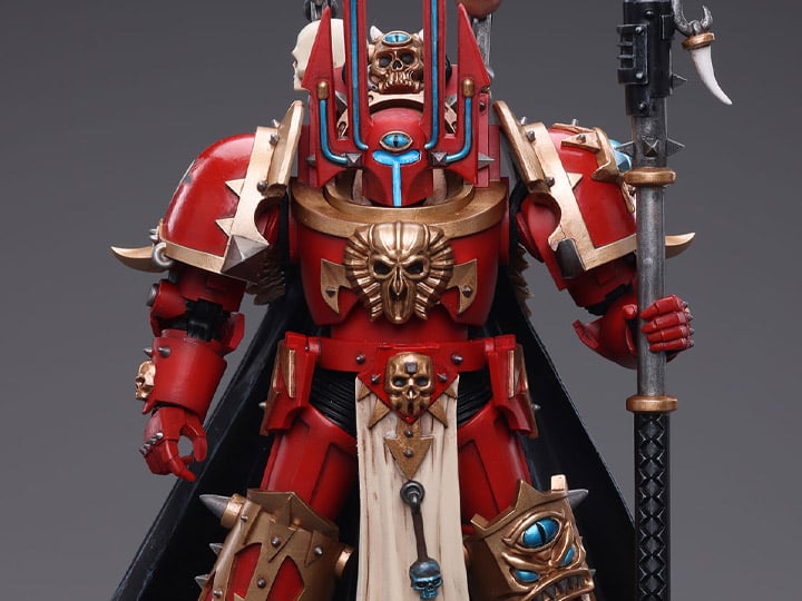 Warhammer 40k Chaos Space Marines Crimson Slaughter Sorcerer Lord in Terminator Armour 1/18 Scale Action Figure Gallery Image 1