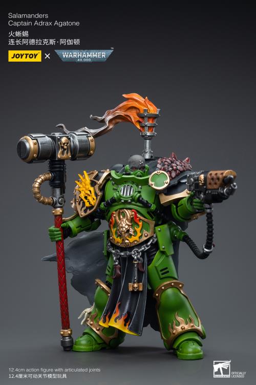 Warhammer 40k Salamanders Captain Adrax Agatone 1/18 Scale Action Figure Gallery Image 6