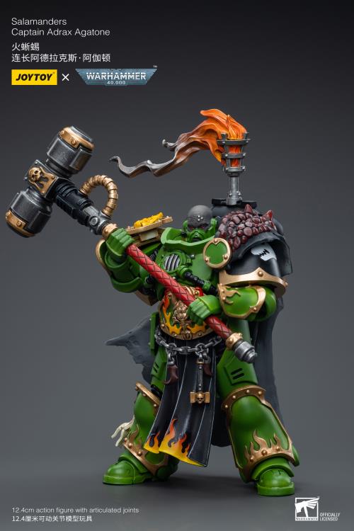 Warhammer 40k Salamanders Captain Adrax Agatone 1/18 Scale Action Figure Gallery Image 7