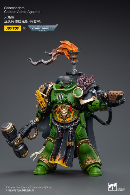Warhammer 40k Salamanders Captain Adrax Agatone 1/18 Scale Action Figure Gallery Image 3