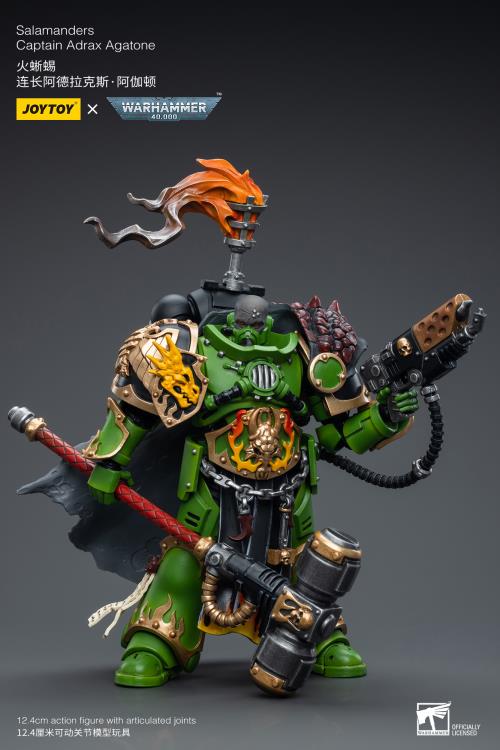 Warhammer 40k Salamanders Captain Adrax Agatone 1/18 Scale Action Figure Gallery Image 5