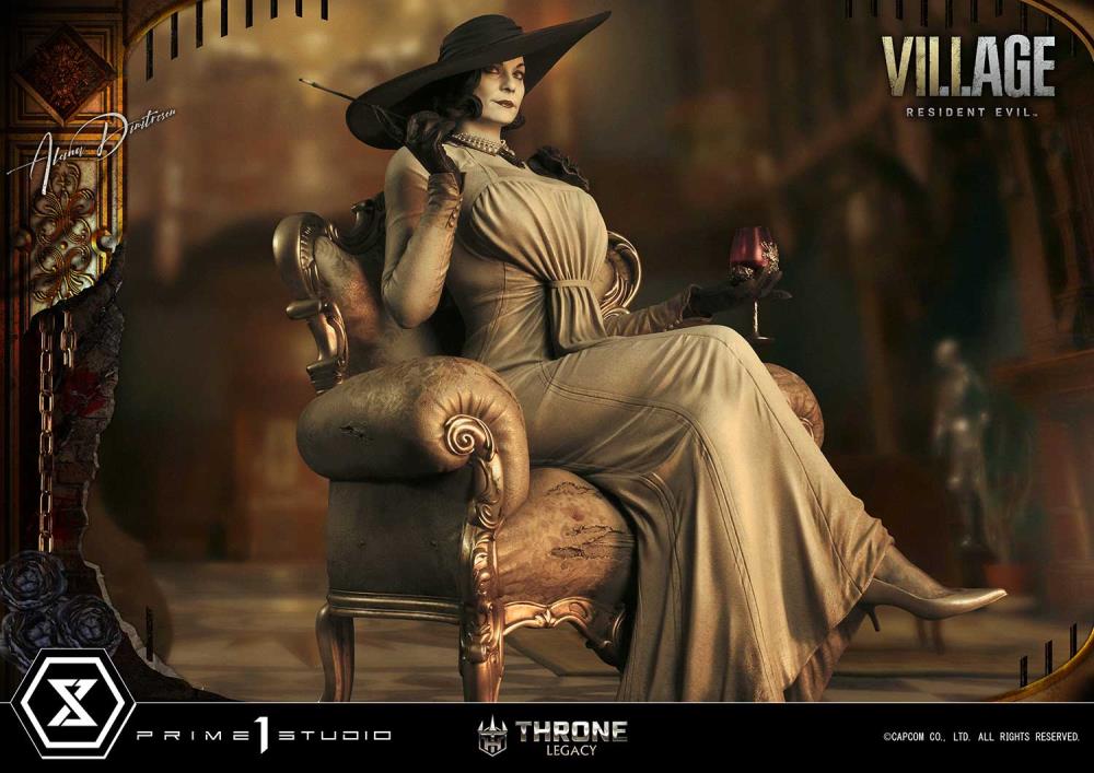 Resident Evil Village Throne Legacy Collection Alcina Dimitrescu (Deluxe Version) 1/4 Scale Statue Gallery Image 23