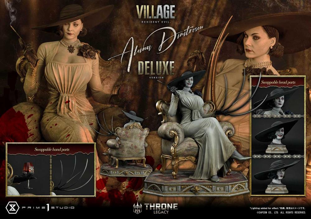 Resident Evil Village Throne Legacy Collection Alcina Dimitrescu (Deluxe Version) 1/4 Scale Statue Gallery Image 32