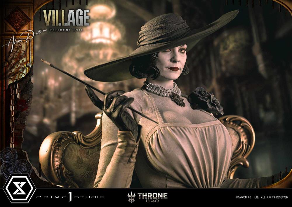 Resident Evil Village Throne Legacy Collection Alcina Dimitrescu (Deluxe Version) 1/4 Scale Statue Gallery Image 50