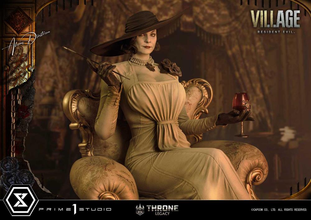 Resident Evil Village Throne Legacy Collection Alcina Dimitrescu (Deluxe Version) 1/4 Scale Statue Gallery Image 30