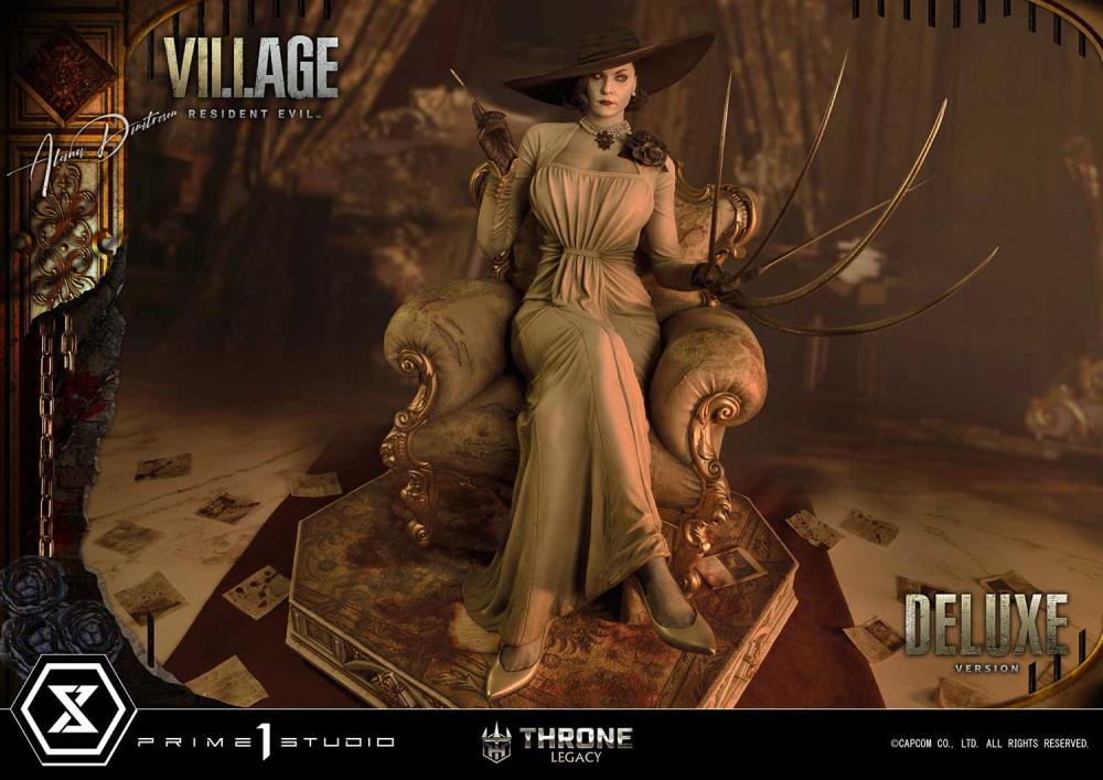 Resident Evil Village Throne Legacy Collection Alcina Dimitrescu (Deluxe Version) 1/4 Scale Statue Gallery Image 4