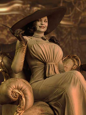 Resident Evil Village Throne Legacy Collection Alcina Dimitrescu (Deluxe Version) 1/4 Scale Statue Gallery Image 2