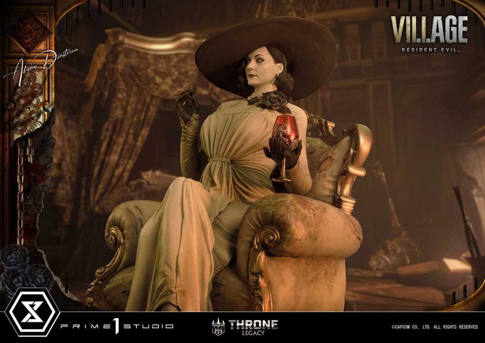 Resident Evil Village Throne Legacy Collection Alcina Dimitrescu (Deluxe Version) 1/4 Scale Statue Gallery Image 29