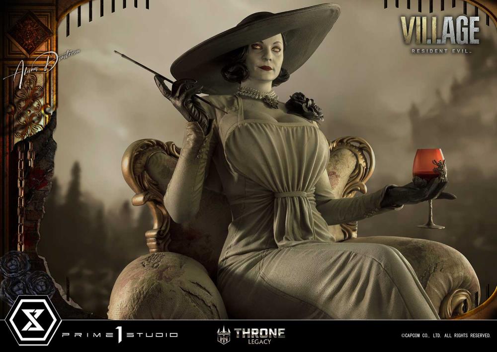 Resident Evil Village Throne Legacy Collection Alcina Dimitrescu (Deluxe Version) 1/4 Scale Statue Gallery Image 43