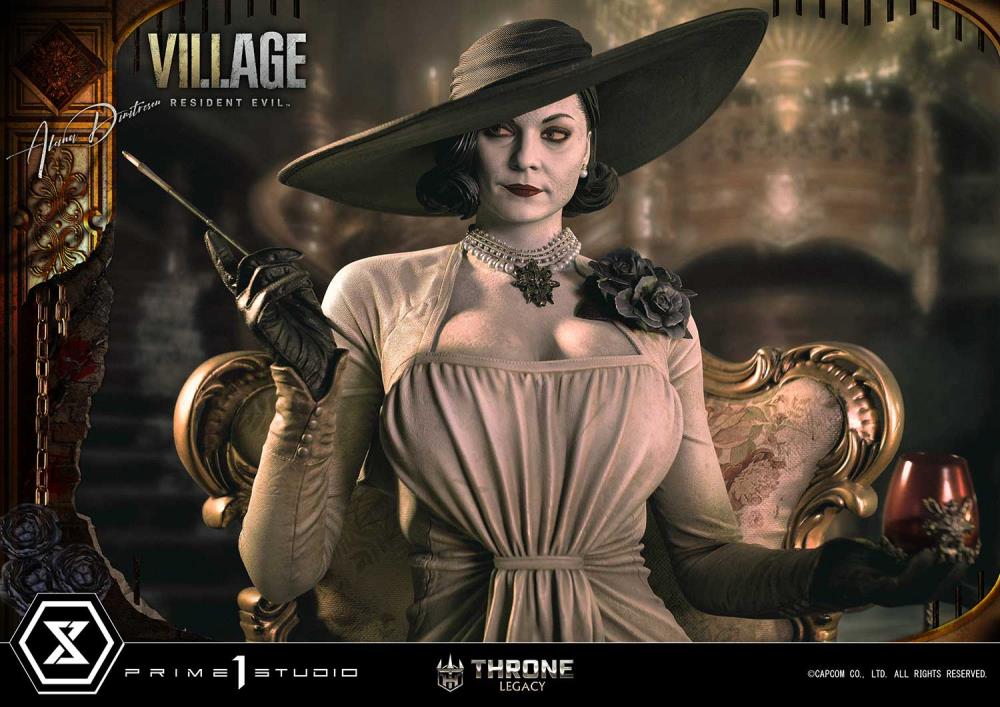 Resident Evil Village Throne Legacy Collection Alcina Dimitrescu (Deluxe Version) 1/4 Scale Statue Gallery Image 51