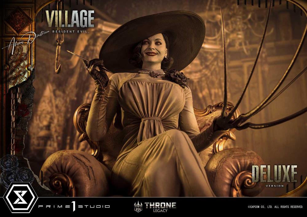Resident Evil Village Throne Legacy Collection Alcina Dimitrescu (Deluxe Version) 1/4 Scale Statue Gallery Image 7