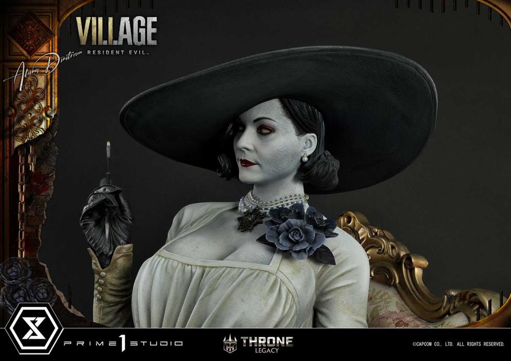 Resident Evil Village Throne Legacy Collection Alcina Dimitrescu (Deluxe Version) 1/4 Scale Statue Gallery Image 91