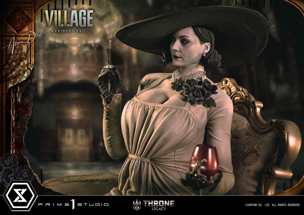 Resident Evil Village Throne Legacy Collection Alcina Dimitrescu (Deluxe Version) 1/4 Scale Statue Gallery Image 49