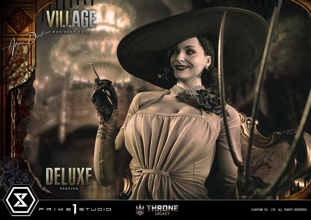 Resident Evil Village Throne Legacy Collection Alcina Dimitrescu (Deluxe Version) 1/4 Scale Statue Gallery Image 53
