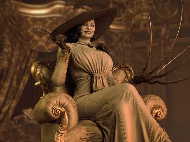 Resident Evil Village Throne Legacy Collection Alcina Dimitrescu (Deluxe Version) 1/4 Scale Statue Gallery Image 1