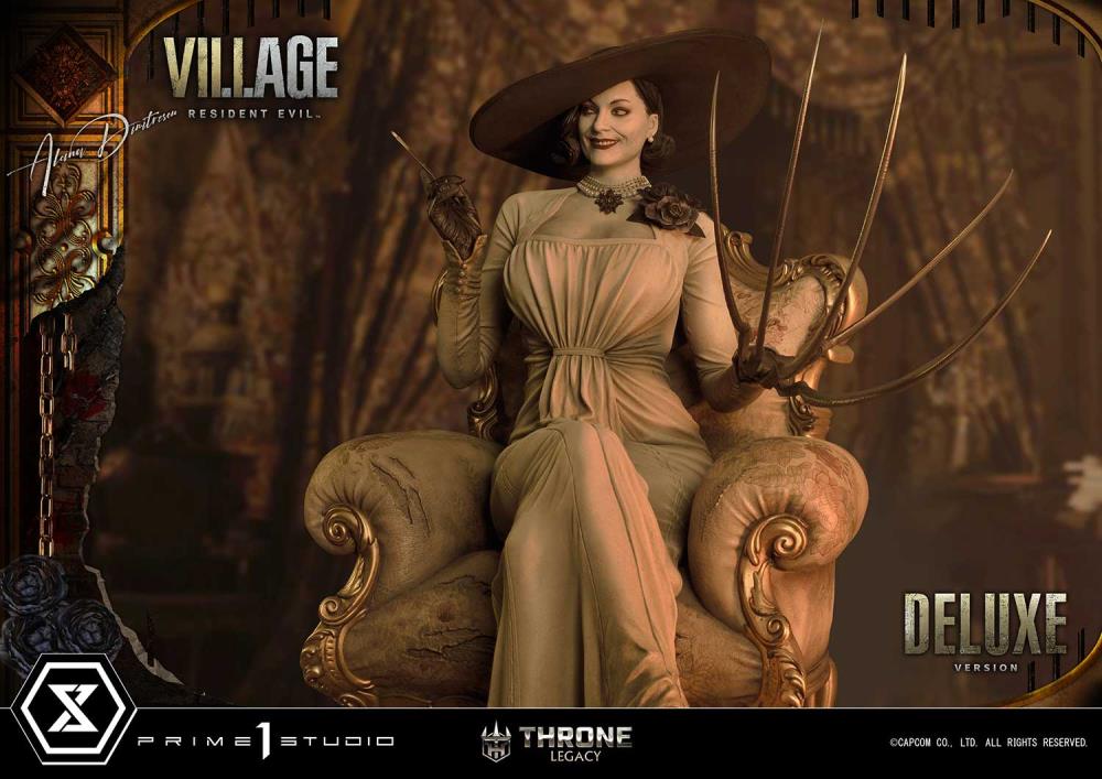 Resident Evil Village Throne Legacy Collection Alcina Dimitrescu (Deluxe Version) 1/4 Scale Statue Gallery Image 6