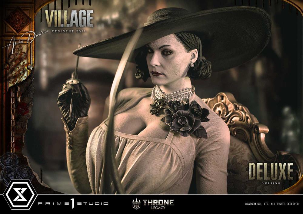 Resident Evil Village Throne Legacy Collection Alcina Dimitrescu (Deluxe Version) 1/4 Scale Statue Gallery Image 59