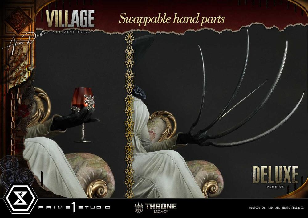 Resident Evil Village Throne Legacy Collection Alcina Dimitrescu (Deluxe Version) 1/4 Scale Statue Gallery Image 73