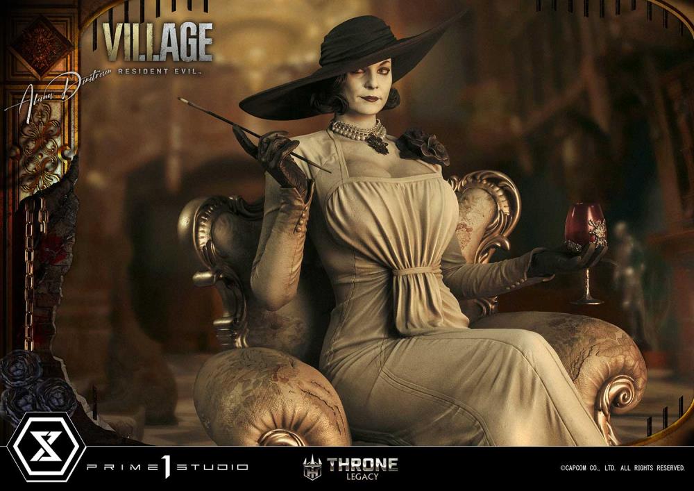 Resident Evil Village Throne Legacy Collection Alcina Dimitrescu (Deluxe Version) 1/4 Scale Statue Gallery Image 24