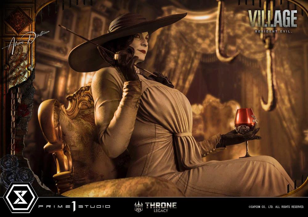 Resident Evil Village Throne Legacy Collection Alcina Dimitrescu (Deluxe Version) 1/4 Scale Statue Gallery Image 27