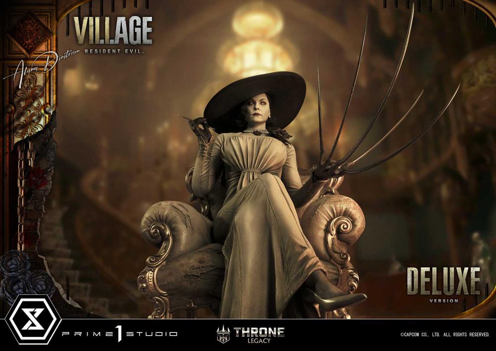 Resident Evil Village Throne Legacy Collection Alcina Dimitrescu (Deluxe Version) 1/4 Scale Statue Gallery Image 15