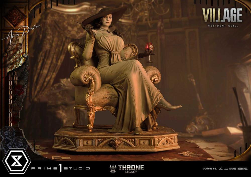 Resident Evil Village Throne Legacy Collection Alcina Dimitrescu (Deluxe Version) 1/4 Scale Statue Gallery Image 20