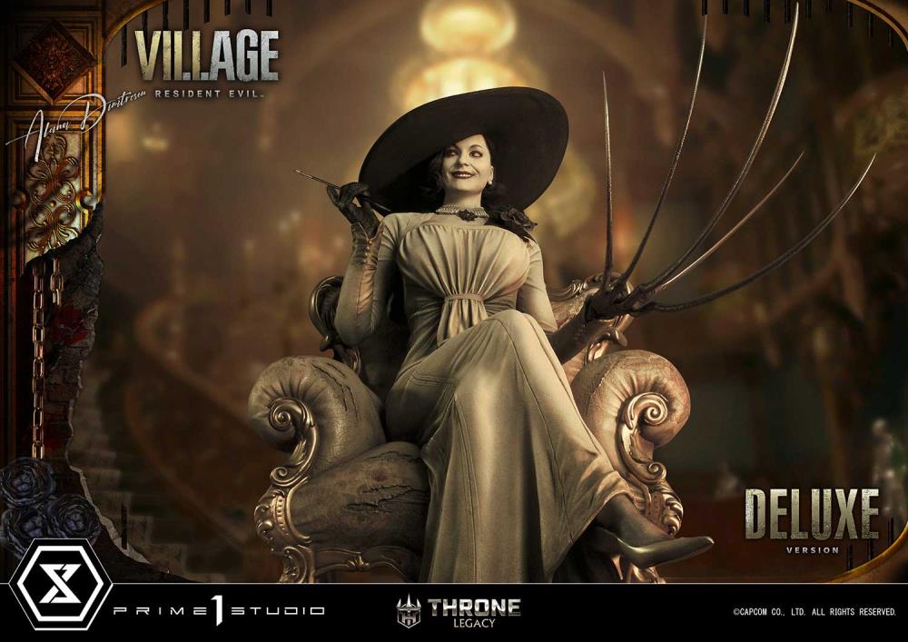 Resident Evil Village Throne Legacy Collection Alcina Dimitrescu (Deluxe Version) 1/4 Scale Statue Gallery Image 14