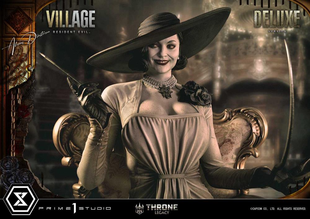 Resident Evil Village Throne Legacy Collection Alcina Dimitrescu (Deluxe Version) 1/4 Scale Statue Gallery Image 52