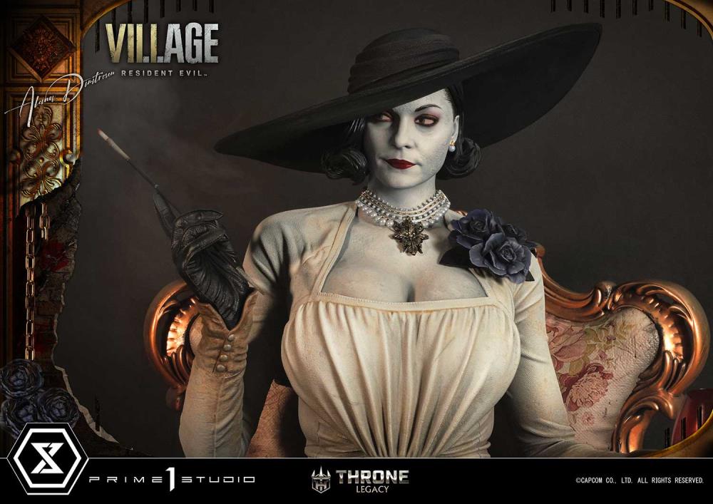 Resident Evil Village Throne Legacy Collection Alcina Dimitrescu (Deluxe Version) 1/4 Scale Statue Gallery Image 89