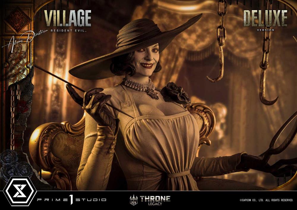 Resident Evil Village Throne Legacy Collection Alcina Dimitrescu (Deluxe Version) 1/4 Scale Statue Gallery Image 9