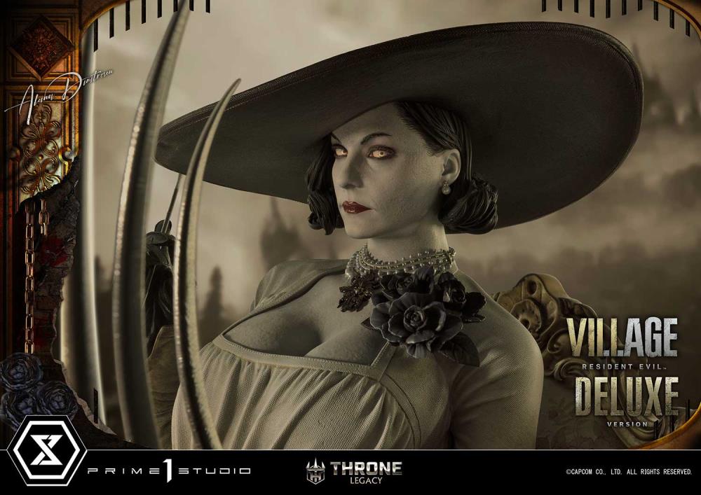 Resident Evil Village Throne Legacy Collection Alcina Dimitrescu (Deluxe Version) 1/4 Scale Statue Gallery Image 57